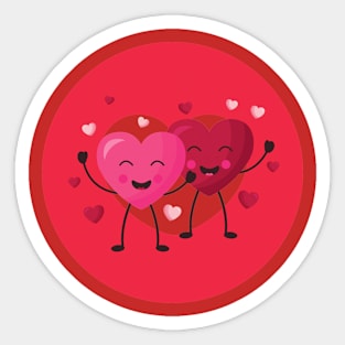 Happy Hearts Sticker